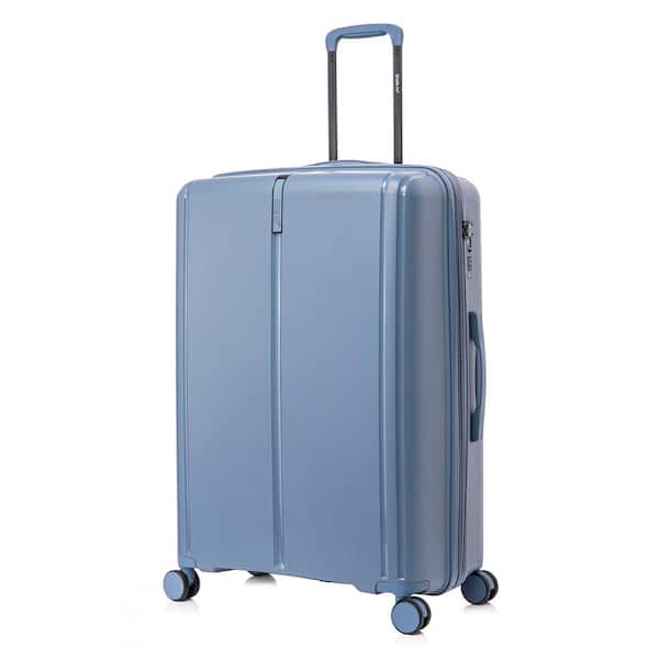 DUKAP Airley 28 in. Blue Lightweight Hard Side Spinner Carry-On Suitcase