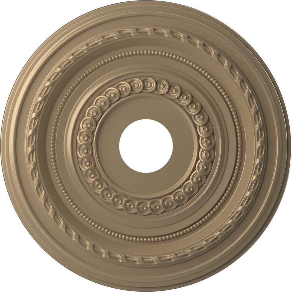 1 in. x 19 in. O.D. x 3-1/2 in. I.D. P Cole Thermoformed PVC Ceiling Medallion, Universal Metallic Champagne Mist price history on PriceWatchPro