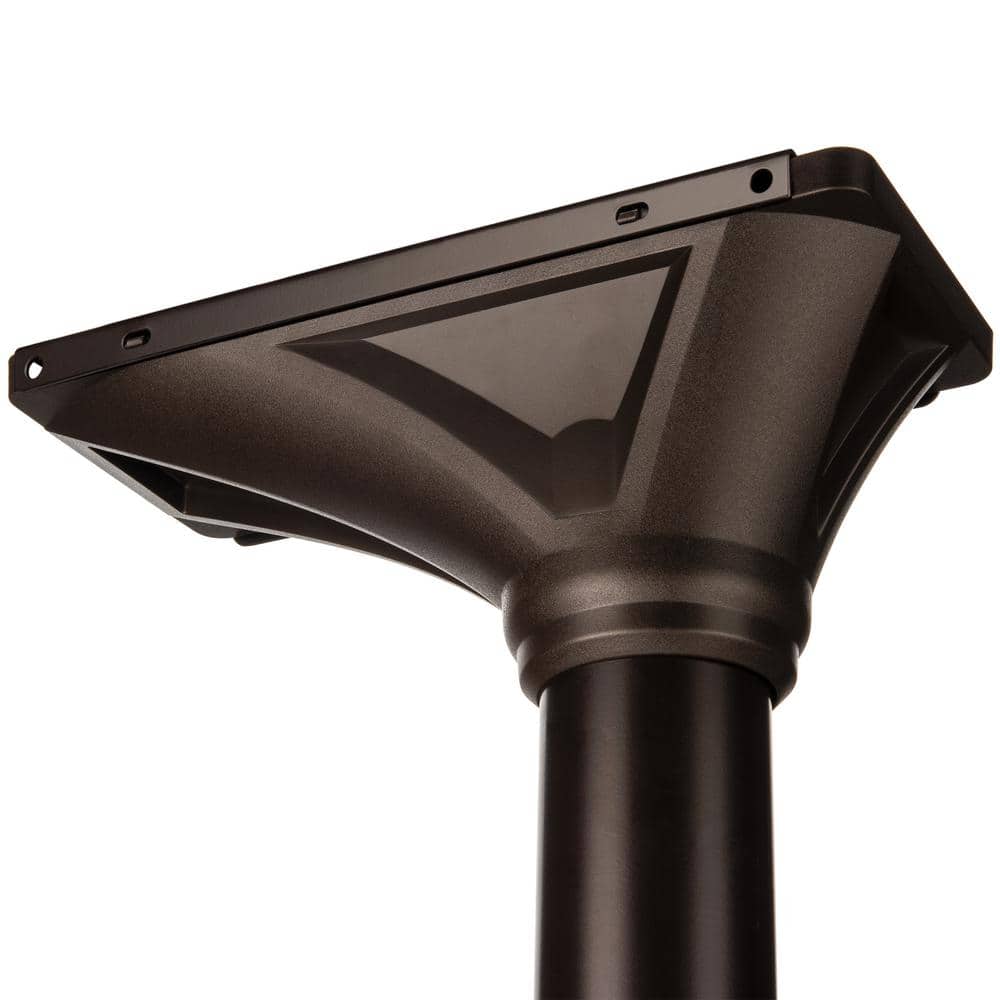 Rubbed Bronze Decorative In-Ground Mailbox Post