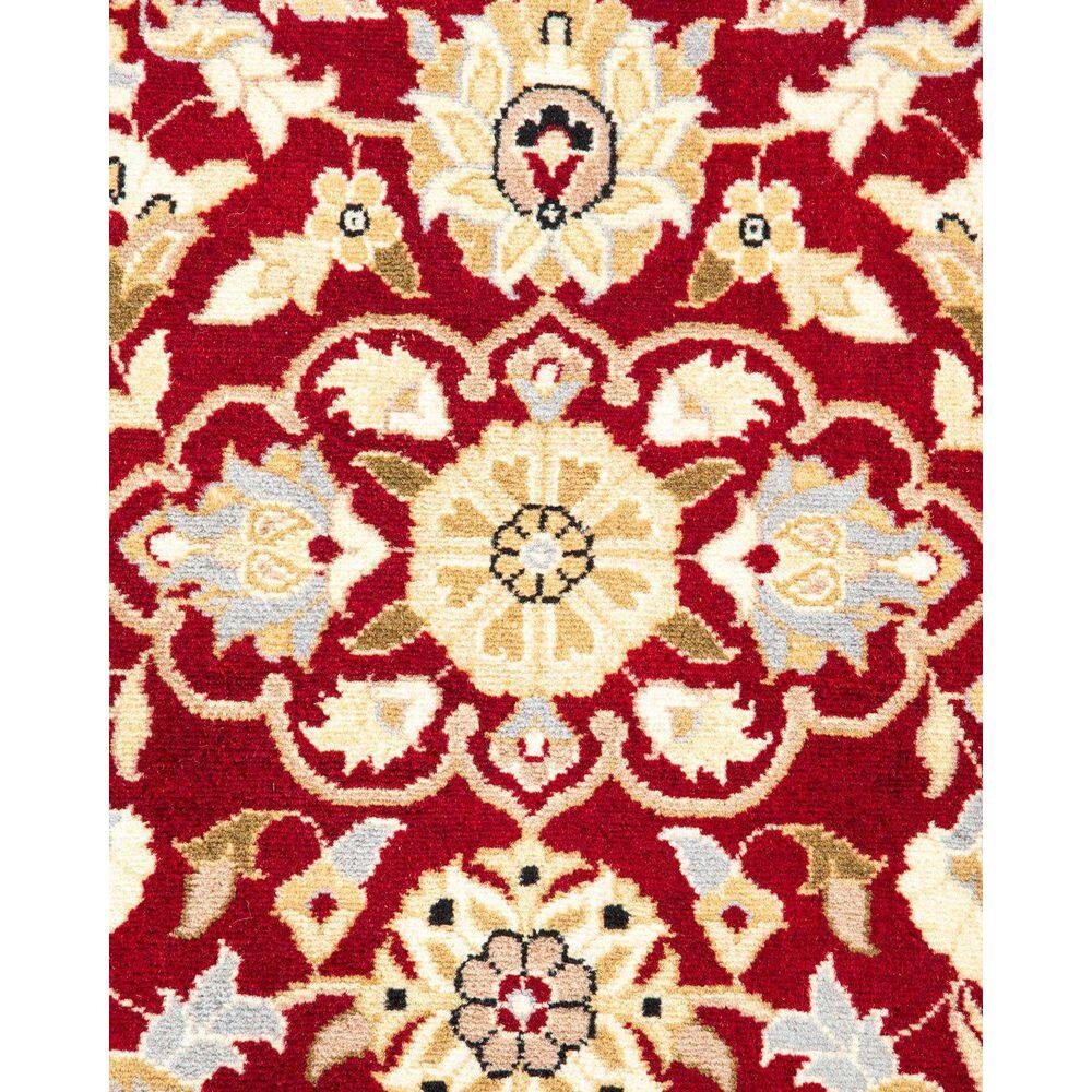 Hand-Knotted Red Wool 4' x 6' Oriental Area Rug