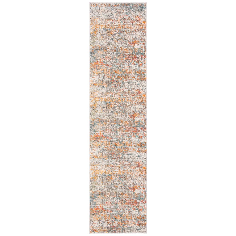 Madison Gray/Orange 2 ft. x 22 ft. Abstract Gradient Runner Rug price history on PriceWatchPro