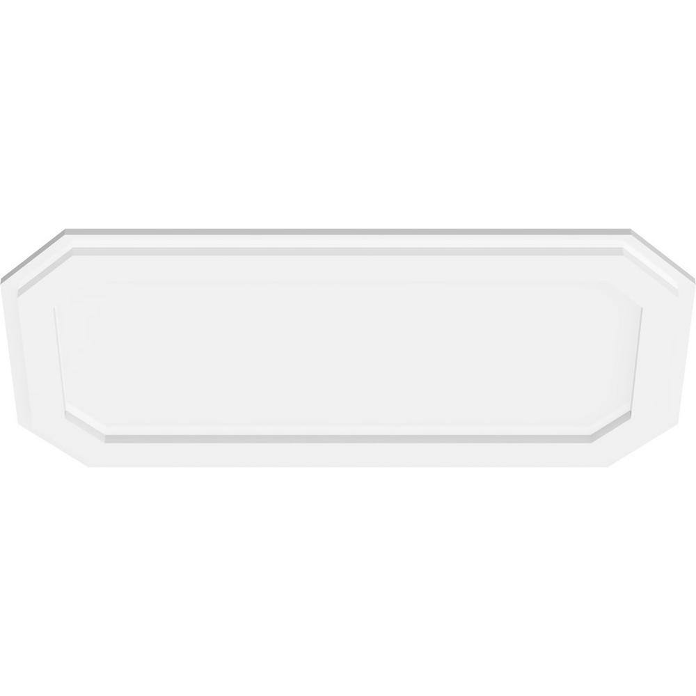 30" x 15" White PVC Contemporary Ceiling Medallion