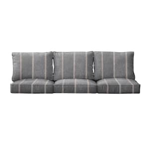 27 x 30 x 5 (6-Piece) Deep Seating Outdoor Couch Cushion in Sunbrella Lengthen Stone
