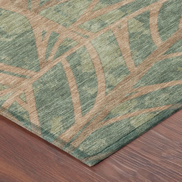 Chantille Machine Washable Indoor/Outdoor Abstract ACN2866 Basil 2 ft. x 3 ft. Accent Rug