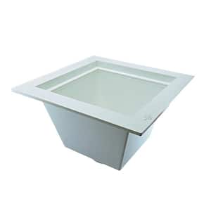 12 in. Square PVC Pipe Fit Floor Sink-Only, Fits Over 2 in. or Inside 3 in. Sch 40 DWV Pipe (2 in. x 3 in.)