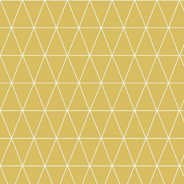 Graham & Brown Triangolin Mustard Mustard Wallpaper Sample