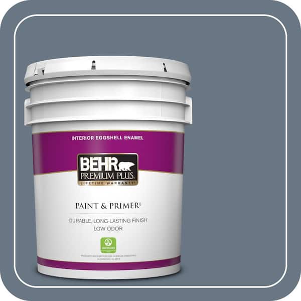 BEHR PREMIUM PLUS 5 gal. #MQ5-19 Hypnotic Eggshell Enamel Low Odor Interior Paint & Primer