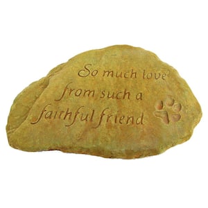 Faithfull Friend Decorative Stone Weathered Bronze
