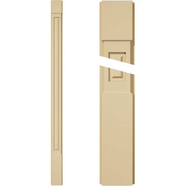 Ekena Millwork 2 in. D x 6 in. W x 96 in. L Primed Polyurethane Pilaster 1- Pack