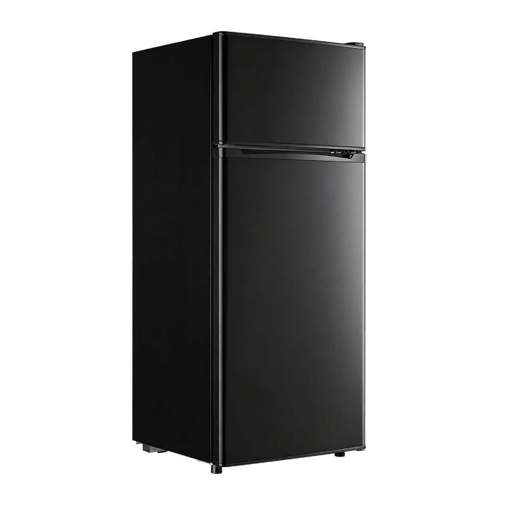 3.5 cu.ft Manual Defrost Mini Upright Freezer in Black with Dual Door Adjustable Shelves Dorm Refrigerator Home price history on PriceWatchPro