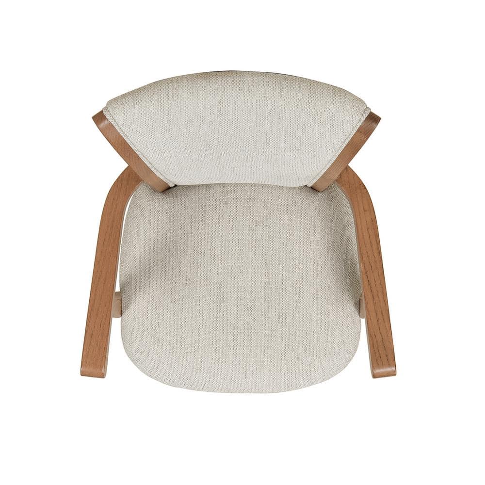Classic Farmhouse 27" White Leather Swivel Bar Stool with Oak Arms