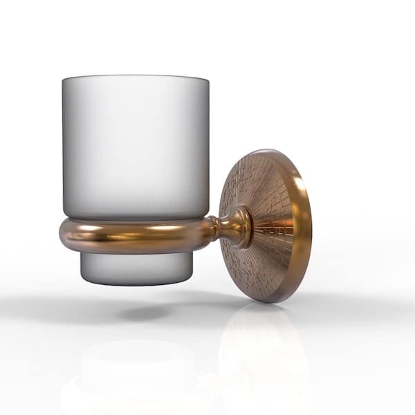 Monte Carlo Wall Mounted Tumbler Holder in Brushed Bronze
