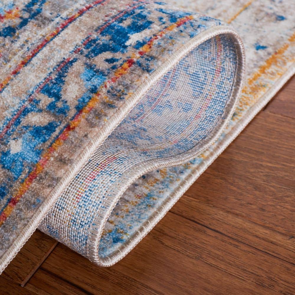 Blue Multi Vintage Persian Runner Rug 2' x 5'