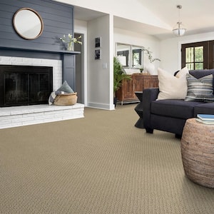 Lightbourne - Coastline - Beige 39.3 oz. Nylon Loop Installed Carpet