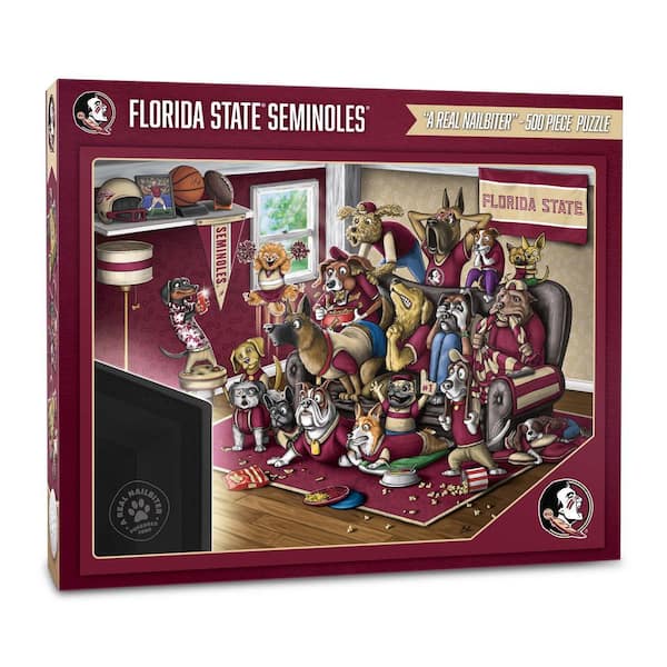 NCAA Florida State Seminoles Purebred Fans Puzzle A Real Nailbiter (500-Pieces)