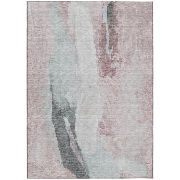 Chantille Machine Washable Indoor/Outdoor Abstract ACN1987 Blush 8 ft. x 10 ft. Area Rug