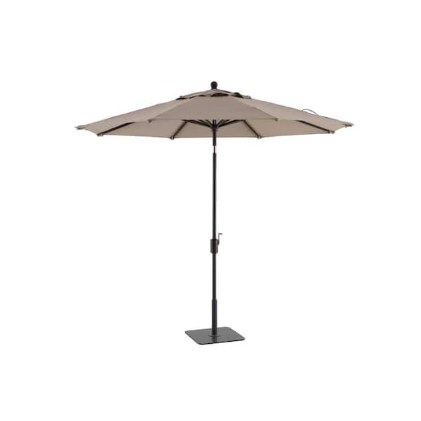 DIRECT WICKER Noah 9 ft. Octagon Market Patio Umbrella in Gray