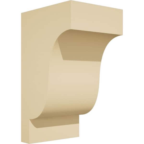 Ekena Millwork Standard Newport 5 in. W x 10 in. H x 6 in. D Signature Urethane Polyurethane Corbel