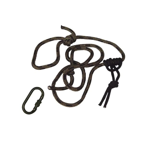 Unbranded 8 ft. Linemans Safety Rope with Carabineer Clip Accessory