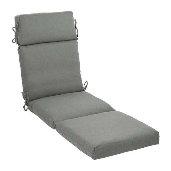 ARDEN SELECTIONS Oceantex 21 in. x 72 in. Outdoor Chaise Lounge Cushion in Pebble Gray