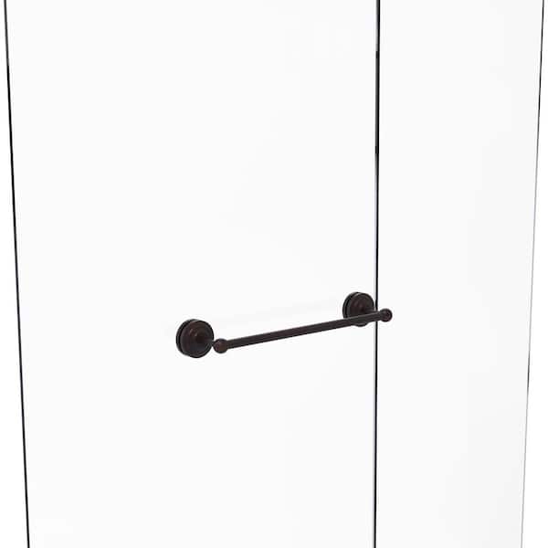 Allied Brass Que New 18 in. Over-the-door Shower Door Towel Bar in Venetian Bronze