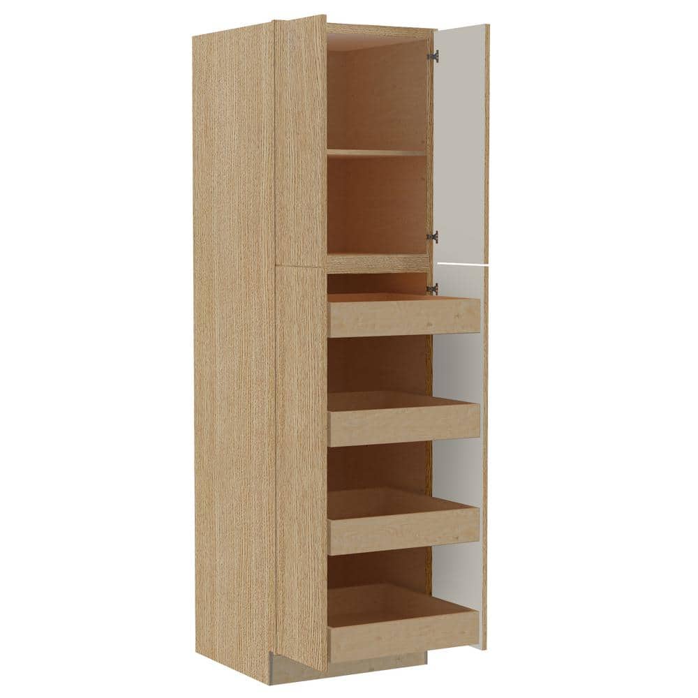 Hargrove 24 in. W x 24 in. D x 84 in. H Assembled Plywood Pantry Kitchen Ca