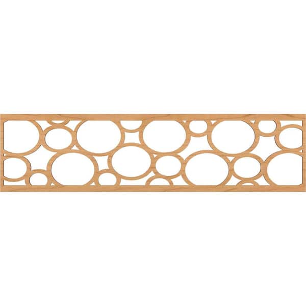 Ekena Millwork Hemingway Fretwork 0.25 in. D x 47 in. W x 12 in. L Maple Wood Panel Moulding
