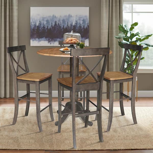 international concepts round top pedestal dining table