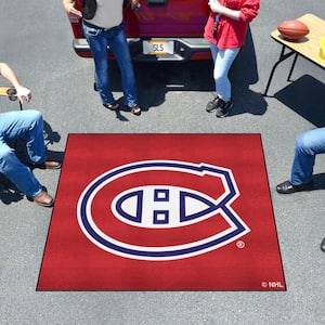 Montreal Canadiens Red 5 ft. x 6 ft. Finish Tailgater Area Rug