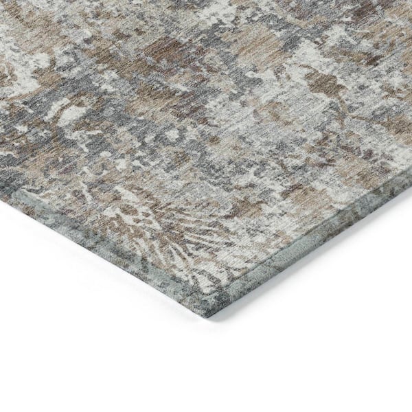 Chantille Machine Washable Indoor/Outdoor Abstract ACN2211 Taupe 2 ft. 6 in. x 3 ft. 10 in. Area Rug