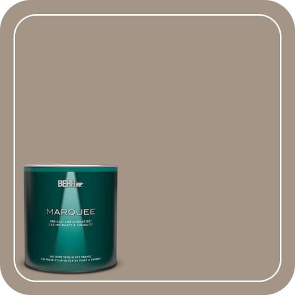BEHR MARQUEE 1 qt. Home Decorators Collection #HDC-NT-04A Clay One-Coat Hide Semi-Gloss Enamel Interior Paint & Primer