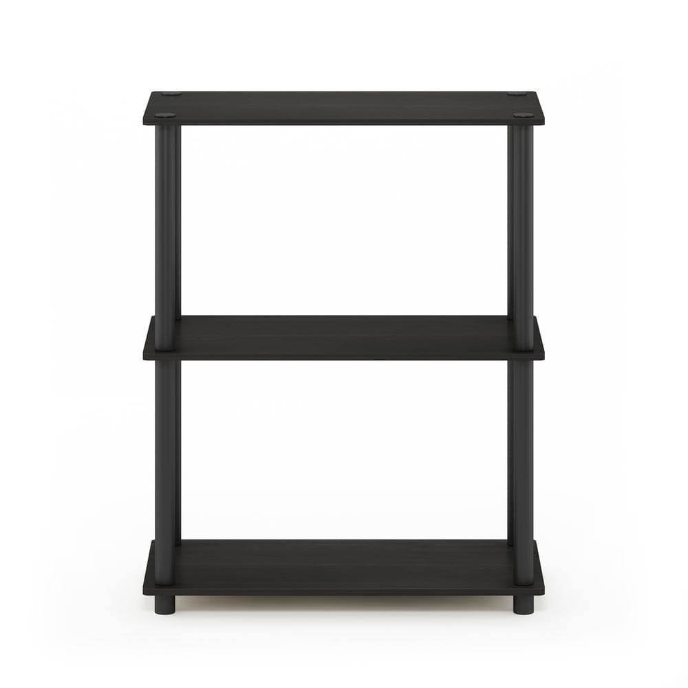 Espresso Black 3-Tier Compact Multipurpose Display Shelf
