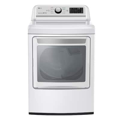 7.3 cu. ft. Ultra Large White Smart Electric Vented Dryer with EasyLoad Door and Sensor Dry, ENERGY STAR