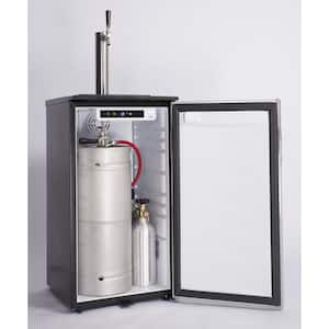 Single Tap 18 in.1/6 Barrel Beer Keg Dispenser with Electronic Control in Stainless Steel