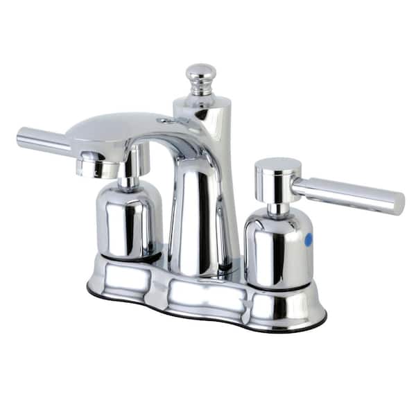 Kingston Brass Concord 4 in. Centerset Double Handle Bathroom Faucet in Polished Chrome