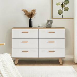 FUFU&GAGA 10-Drawers White Wood Chest of Drawer Accent Storage Cabinet ...