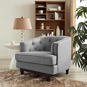 Coast Upholstered Armchair in Light Gray