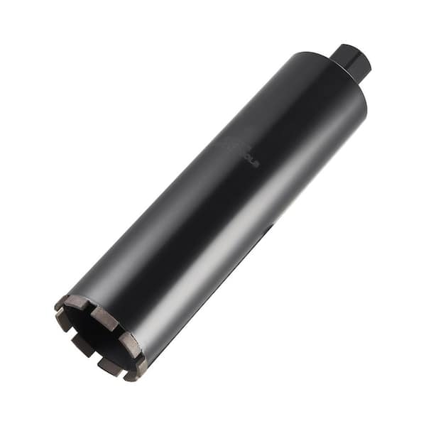 Core Drill Bit, 4 in. Diameter, 14 in. Drilling Depth, High-Precision Welding, 1-1/4 in.-7 Internal Thread, Diamond