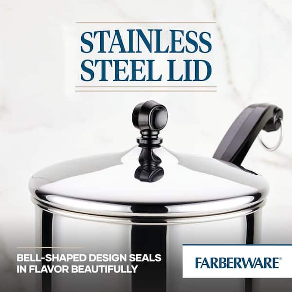 Farberware Classic Series 8 qt. Stainless Steel Nonstick Stock Pot
