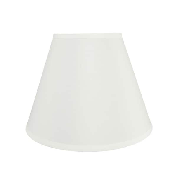 Aspen Creative Corporation 12 in. x 9 in. White Hardback Empire Lamp Shade