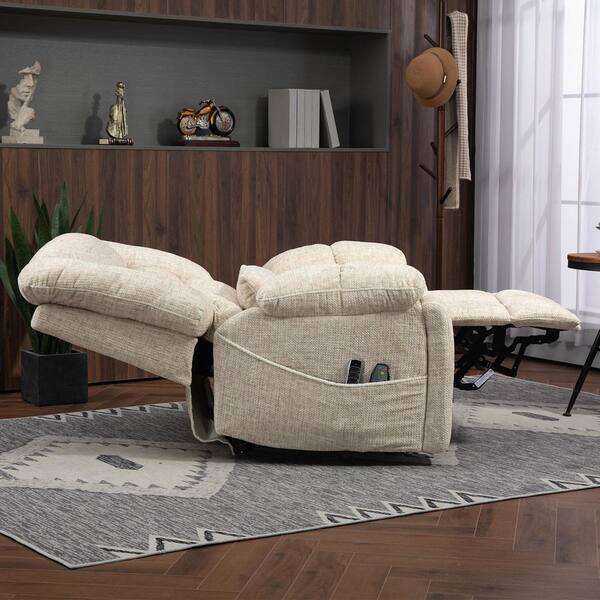 YOFE Flagship 180° Lay Flat 4 Motor 27 in. Extra Wide Cream