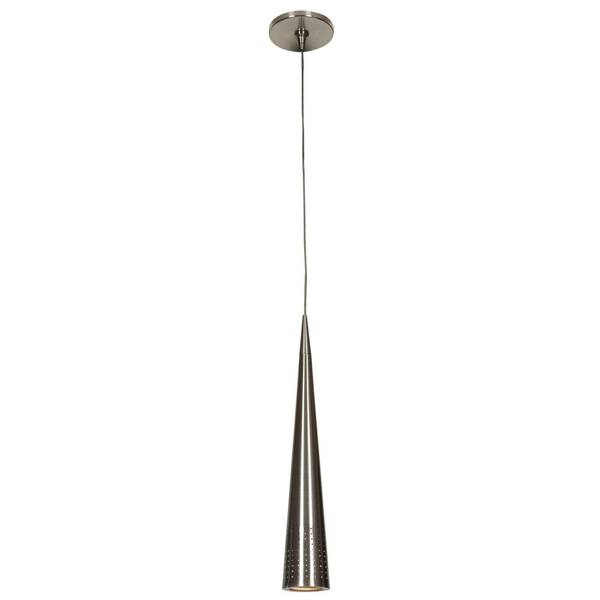 Access Lighting Apollo 1-Light Brushed Steel Pendant