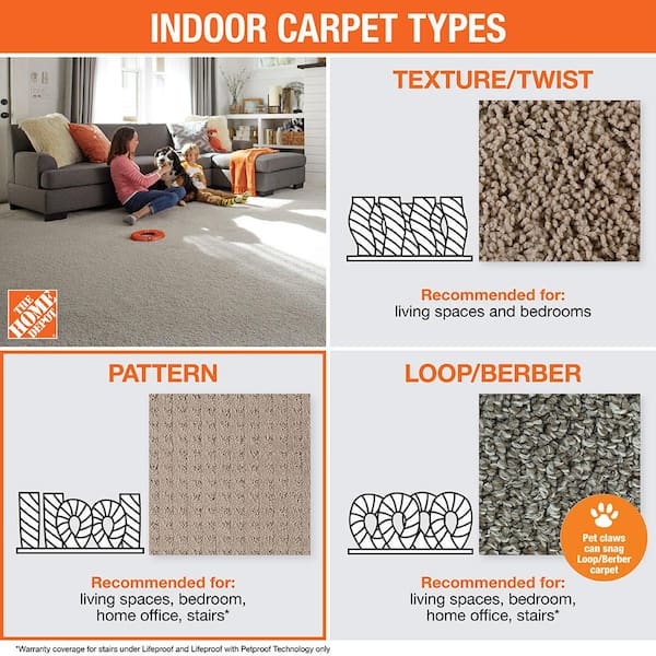 Natural Harmony Merino Herringbone Driftwood Brown 12 ft. 36 oz. Wool Pattern Installed Carpet 327505 The Home Depot