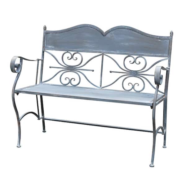 Jeco Bench Fold Iron Flat Gray