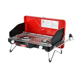 Portable Foldable Camping Propane Stove Red