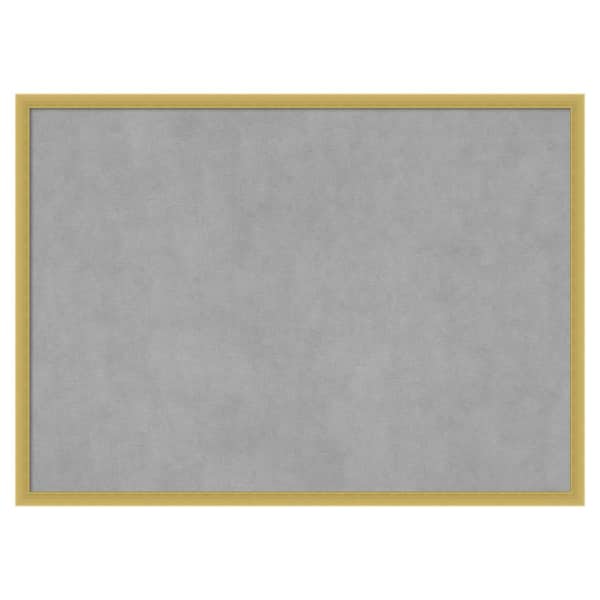 Amanti Art Svelte Polished Gold 29 in. x 21 in. Framed Magnetic Board
