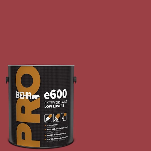 BEHR PRO 1 gal. #QE-06 Reddest Red Low Luster Exterior Paint