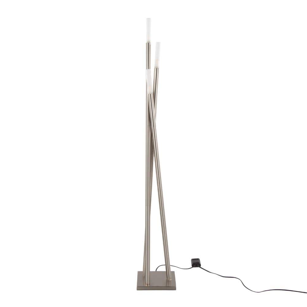"63"" Floor Lamp in Oil Rubbed Bronze Metal with Brown and Cream Glass" price history on PriceWatchPro