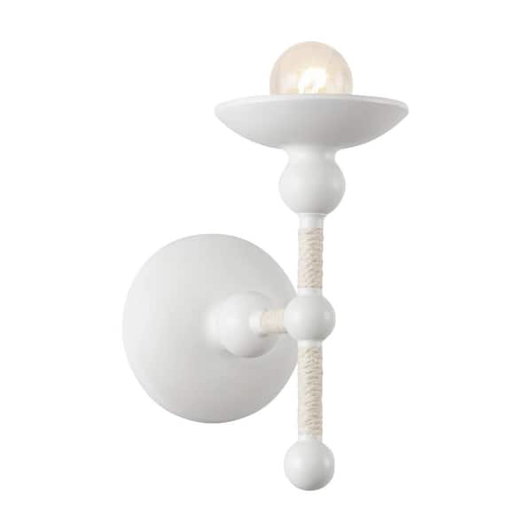 ALORA Nadine 4-in 1 Light 60-Watt Matte White/Cotton Vanity Light