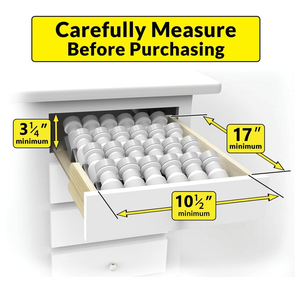 Medium Silver Metallic 4-Tier Spice Drawer Organizer